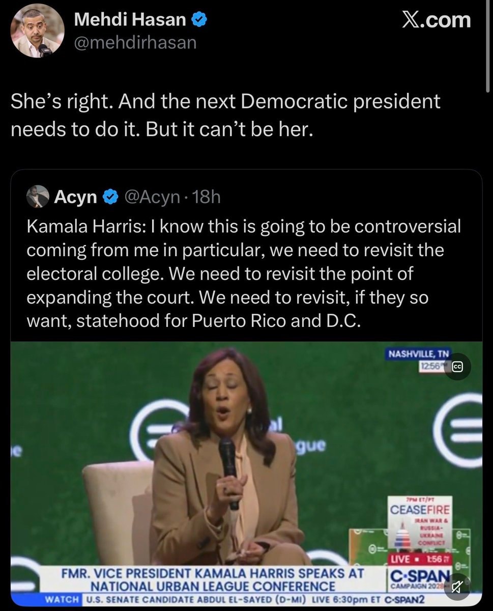 Mehdi Hasan clarifies Kamala Harris stance (photo 2 of 2)