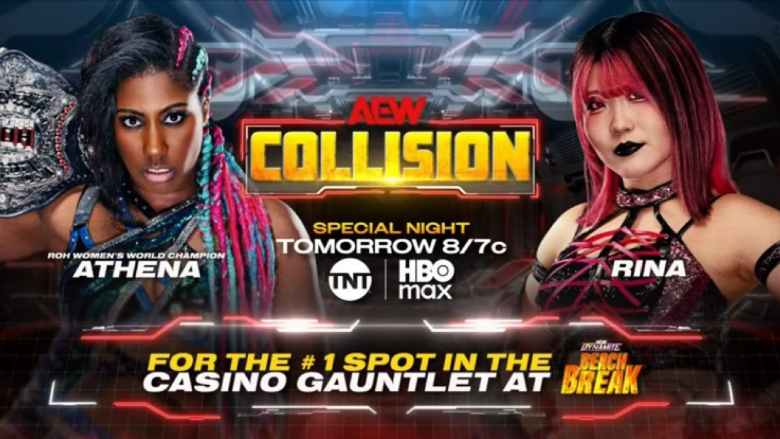 Athena vs Rina AEW Collision