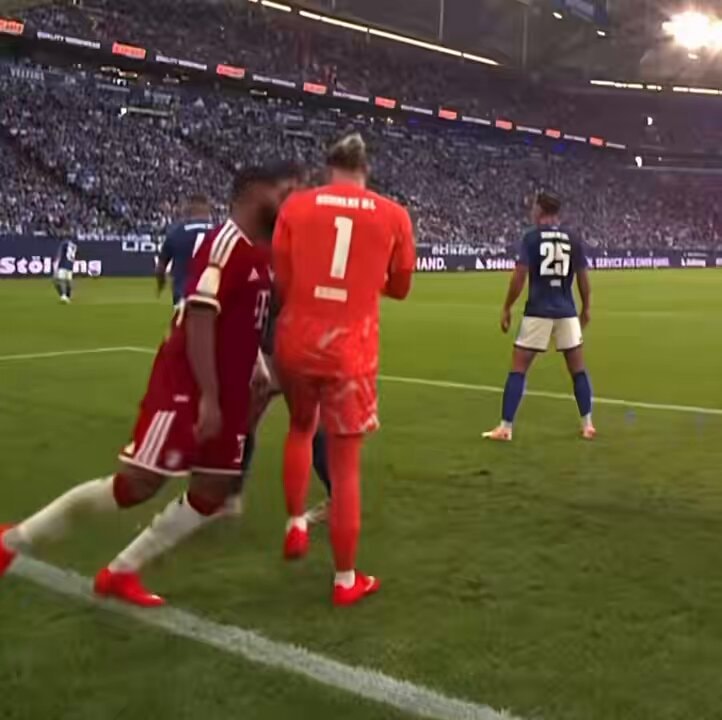 soccer game in red and orange