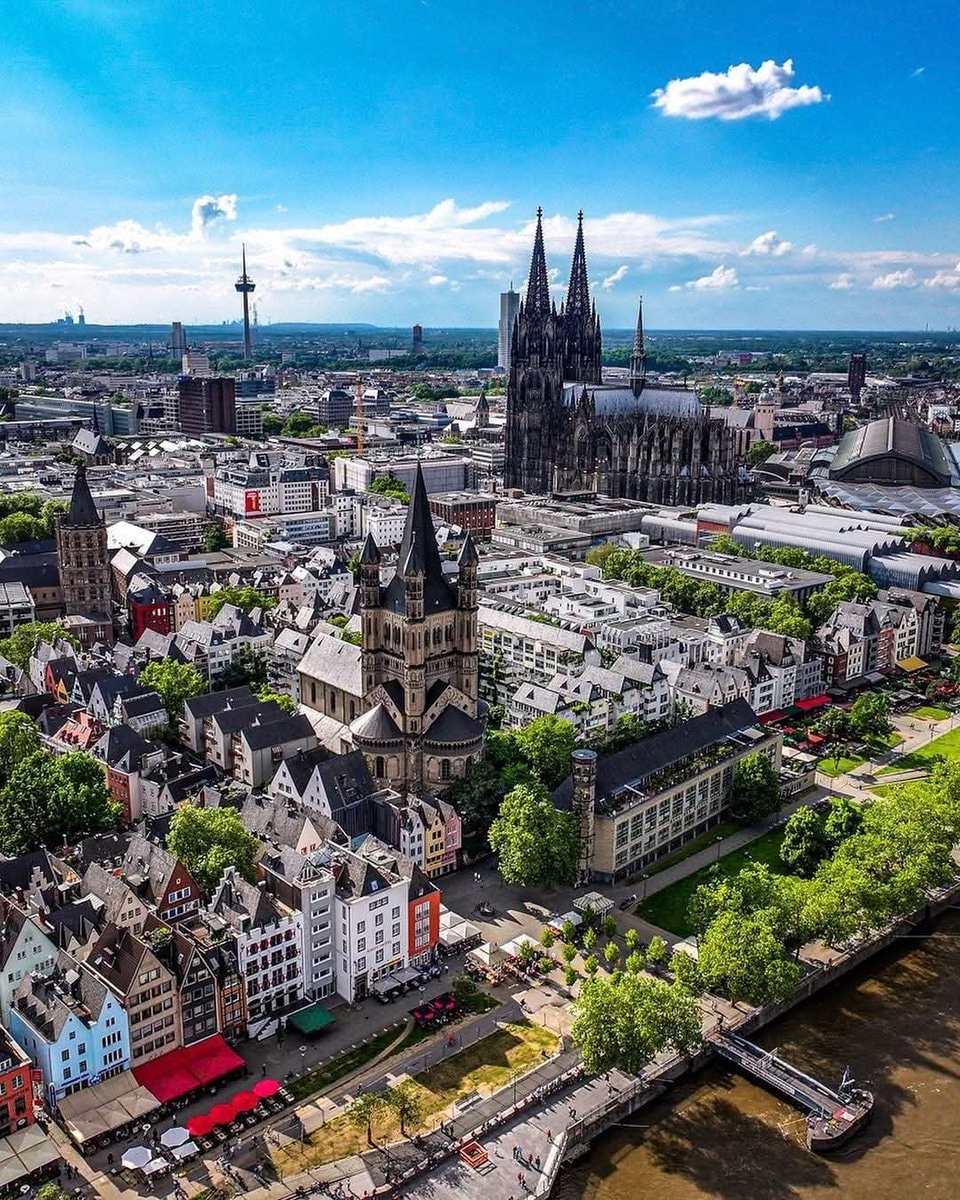 Cologne Germany aerial view