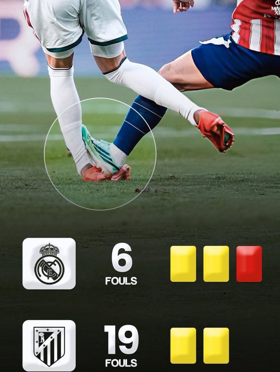 Atlético Madrid foul stats vs Real Madrid Atlético Madrid foul stats vs Real Madrid