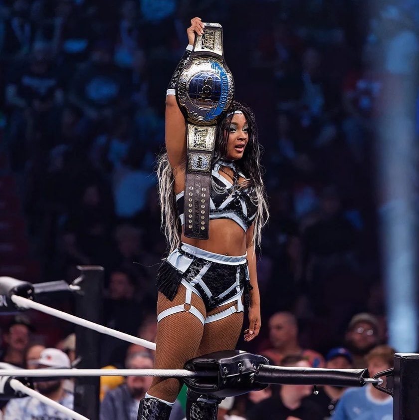 Maya World AEW championship moment Maya World AEW championship moment