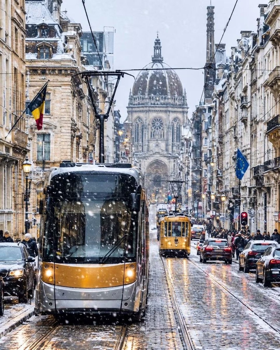 Brussels Belgium street scene