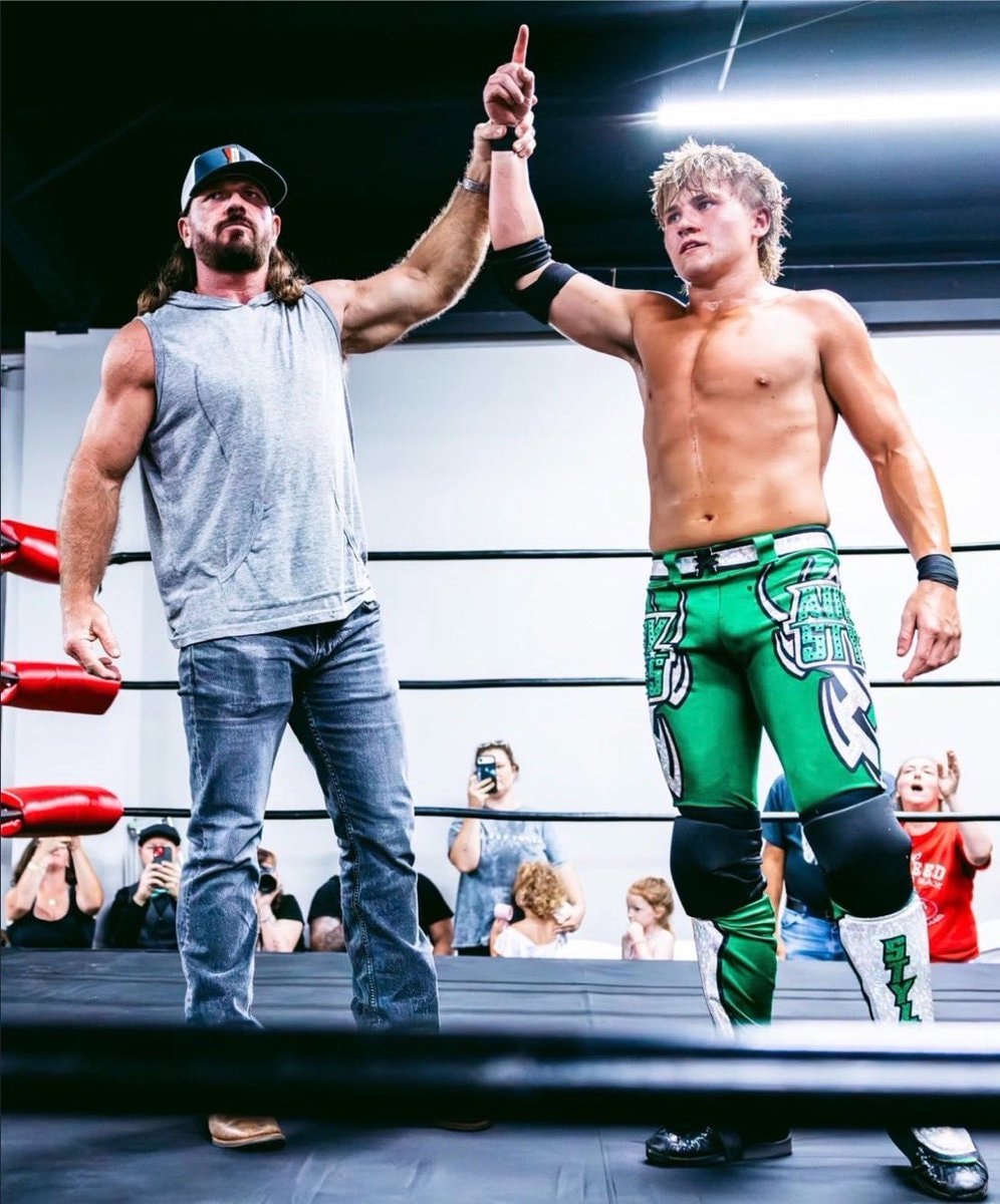 AJ Styles defending Avery Styles AJ Styles defending Avery Styles