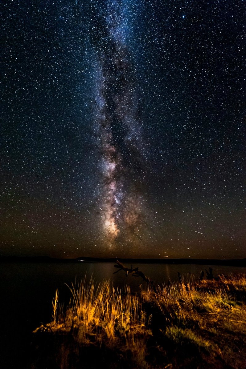 Milky Way over water Milky Way over water