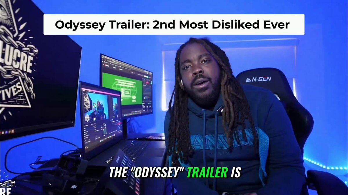 Odyssey trailer second most disliked on YouTube