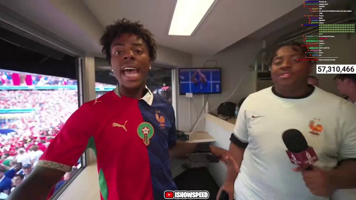 IShowSpeed France Morocco jersey