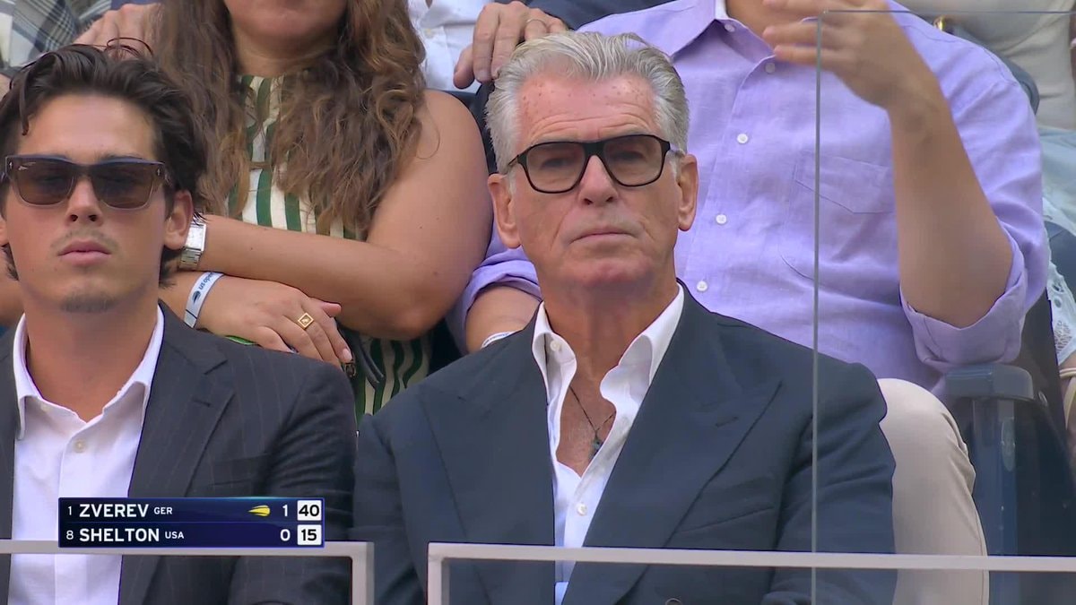 Pierce Brosnan at U.S. Open
