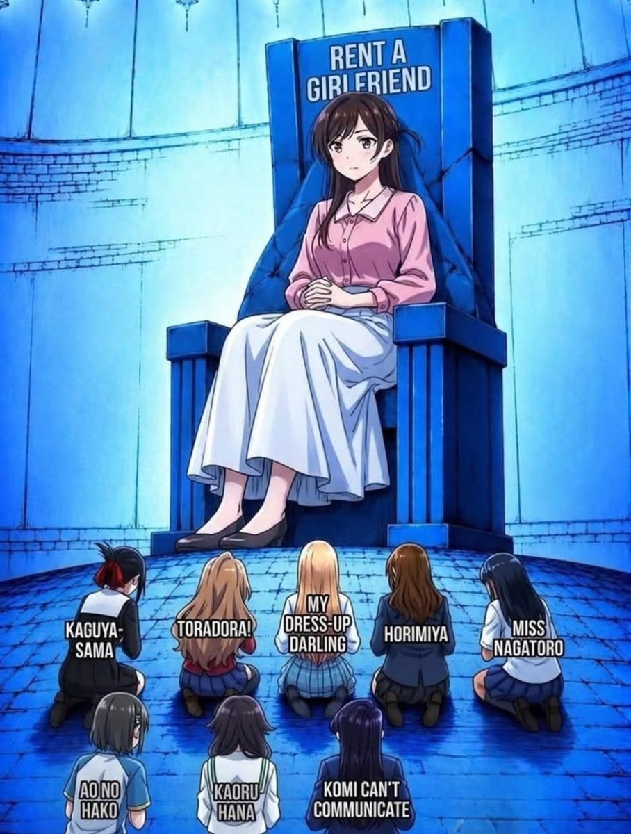 Rent a Girlfriend throne fan art