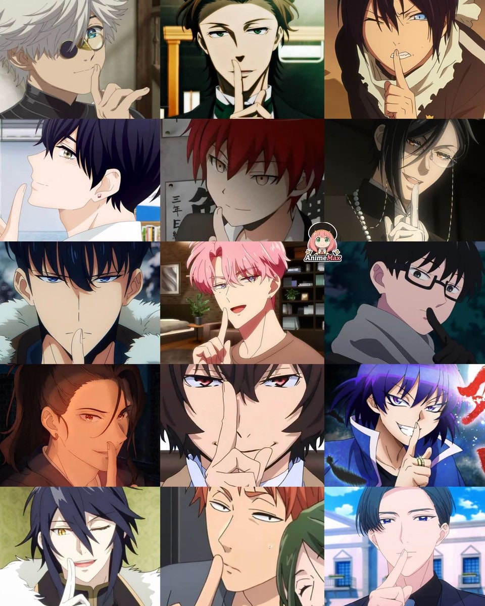 Anime shush collage Anime shush collage