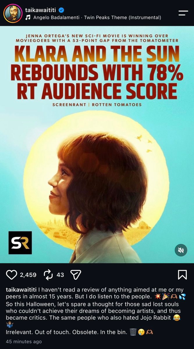 Klara and the Sun poster Jenna Ortega