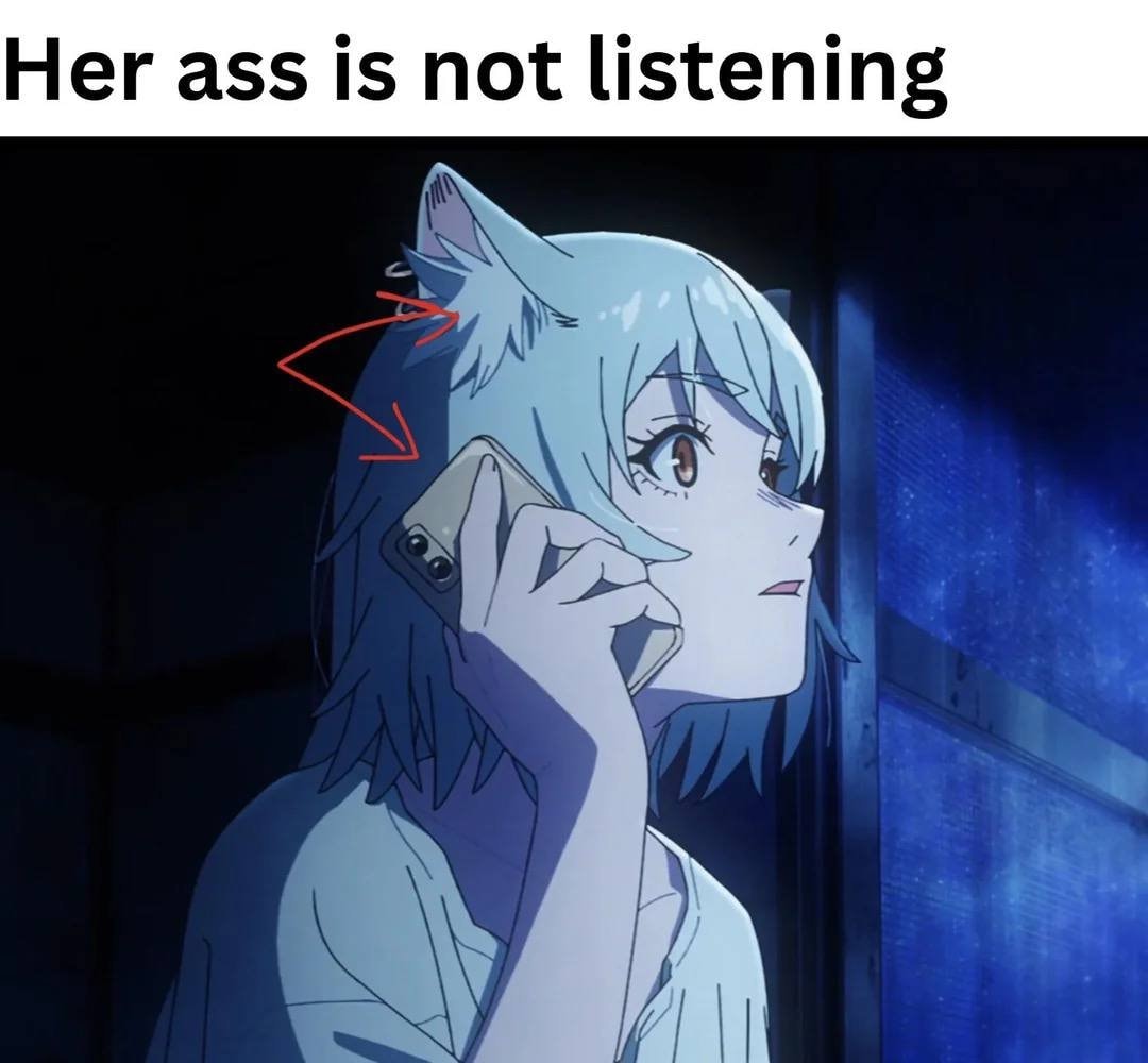 anime character with cat ears