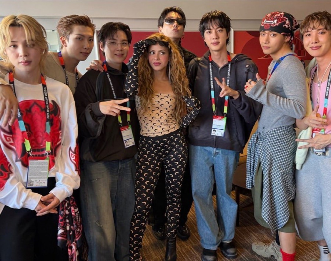 Shakira and Burna Boy Dai Dai ties BTS SWIM Shakira and Burna Boy Dai Dai ties BTS SWIM