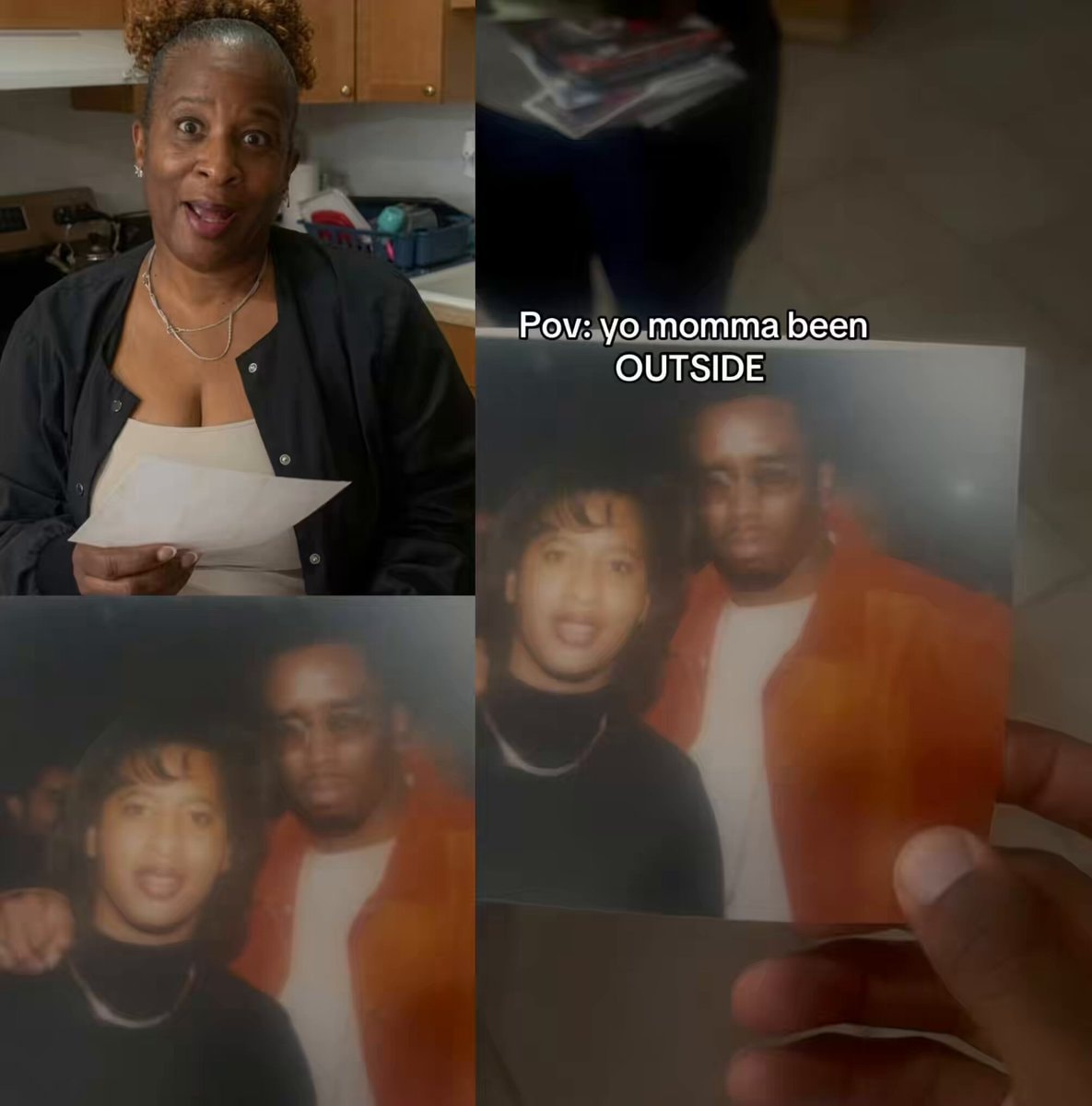 Mom's old photo with Diddy revealed as AI