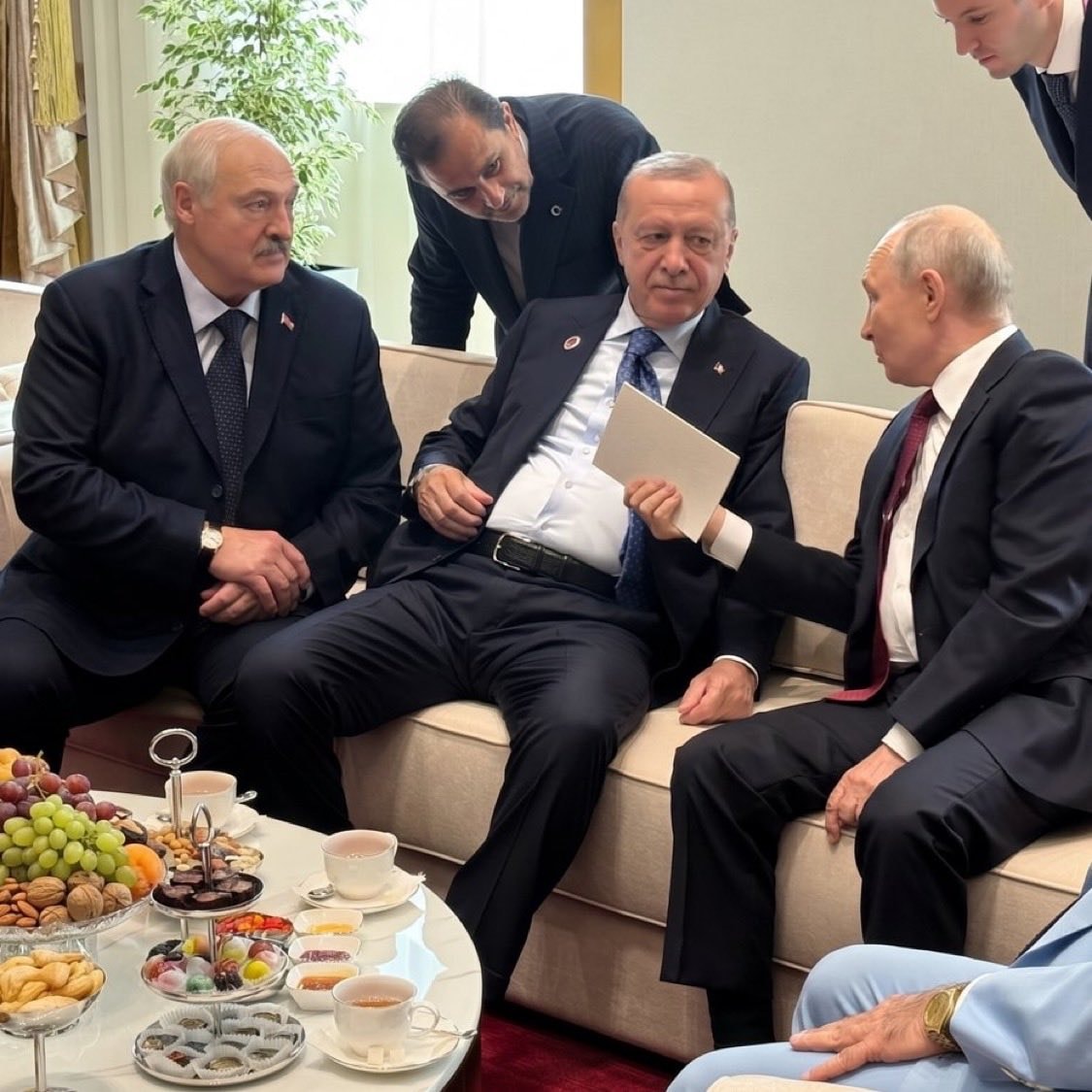 Erdogan Putin Lukashenko SCO Summit