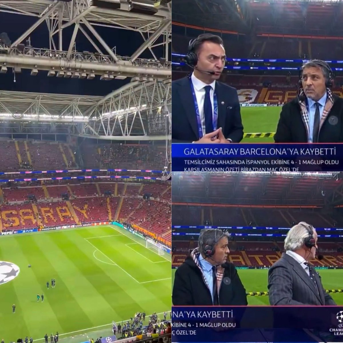 Galatasaray fake crowd noise scandal
