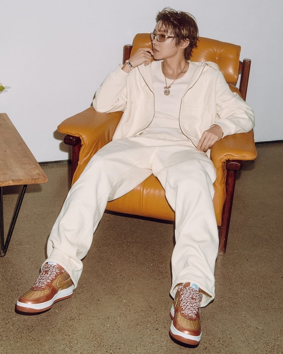 j-hope NIGO Nike Air Force 1 Burnt Sunrise