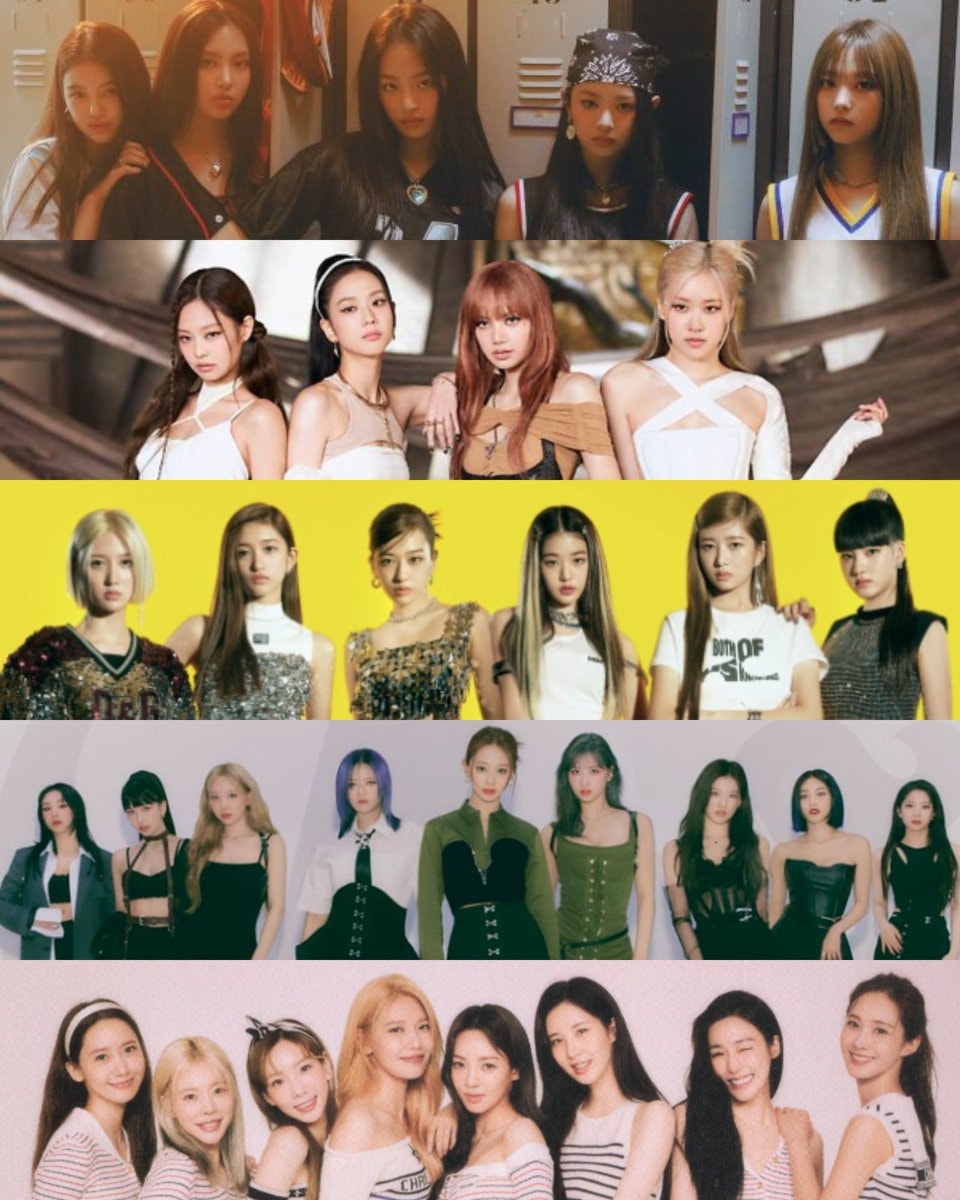 BLACKPINK TWICE IVE NewJeans Girls Generation same month