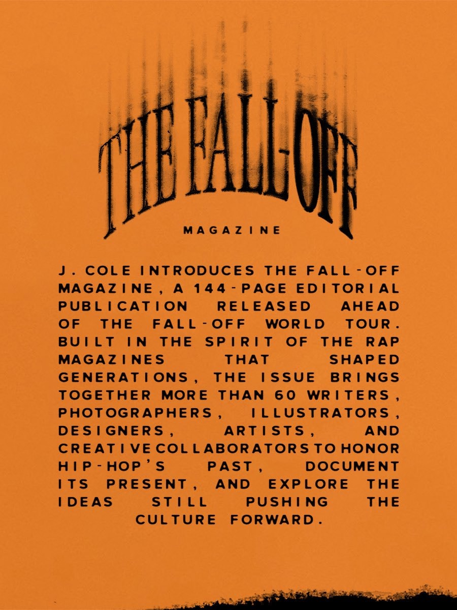 J. Cole The Fall-Off magazine (photo 2 of 2)