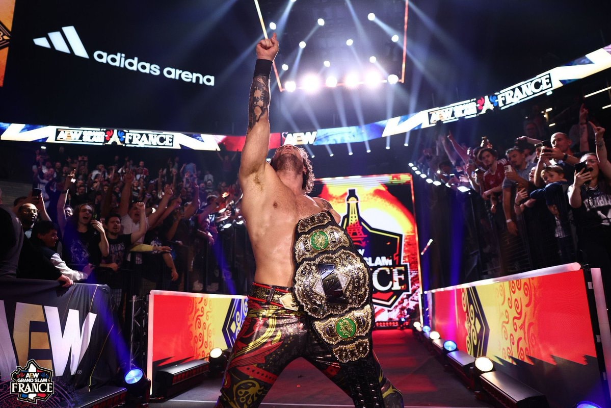 AEW Grand Slam France victory moment