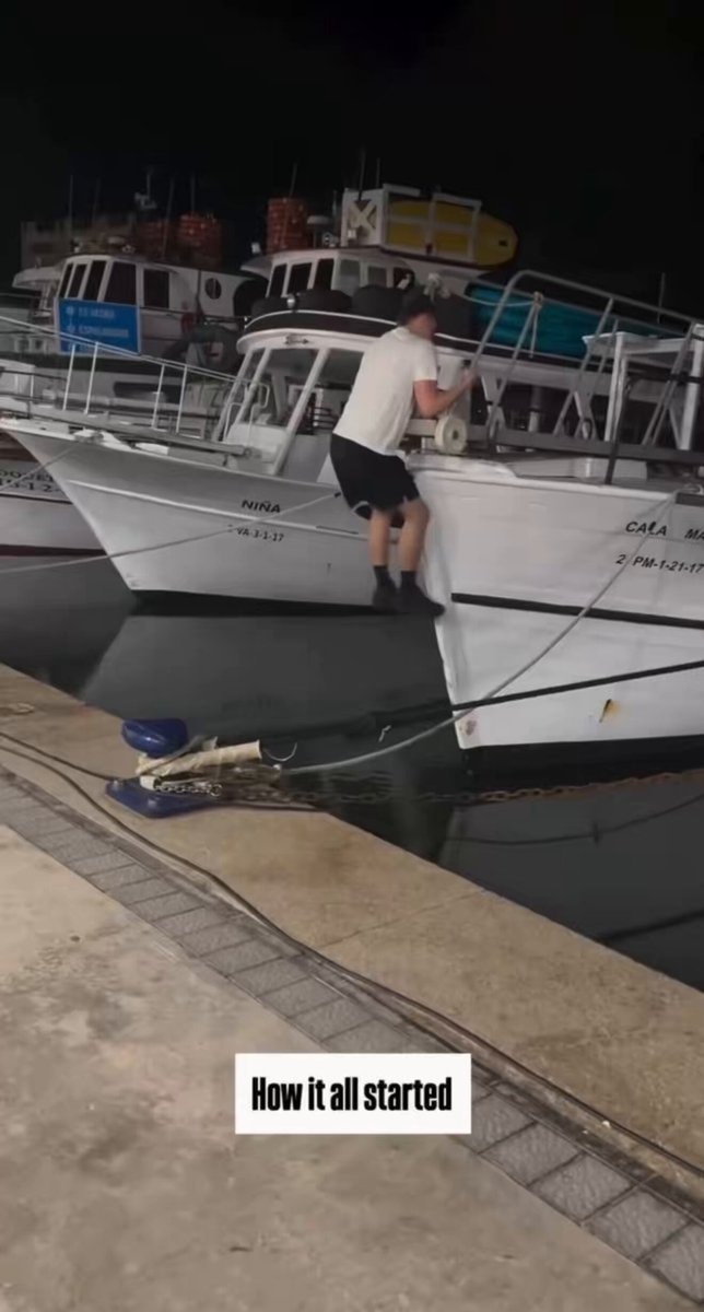 Scottish man climbs NINA boat