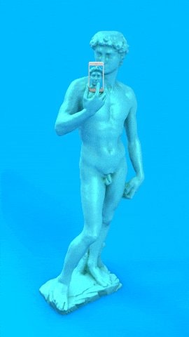 Statue of David reaction