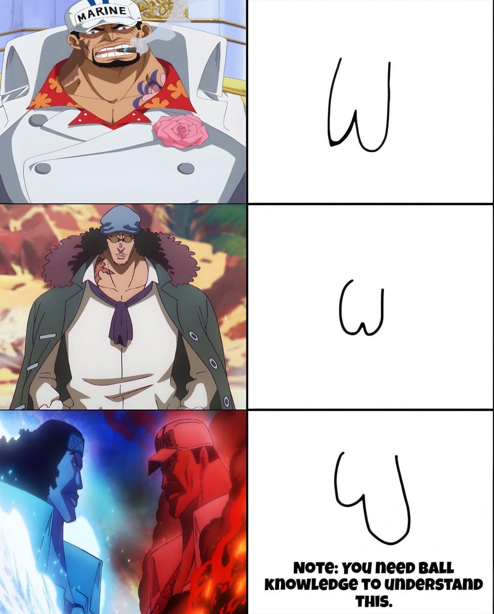 One Piece Marine W meme