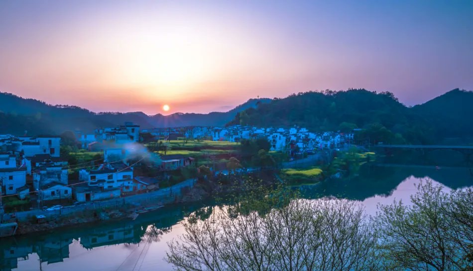 Wangkou Village Jiangxi sunset (photo 4 of 4)