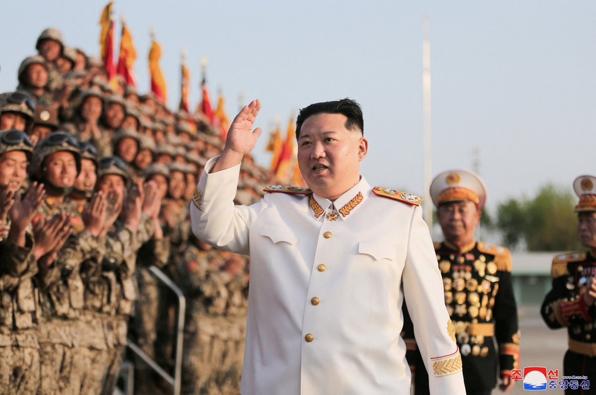 Kim Jong Un Kang Kon destroyer commissioning