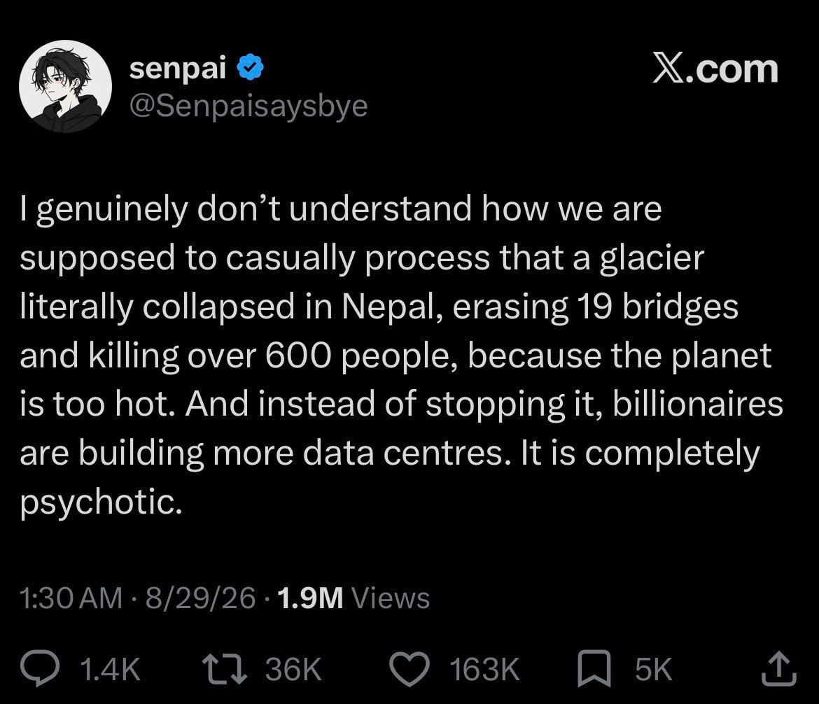 AI engagement bot poignant tweet
