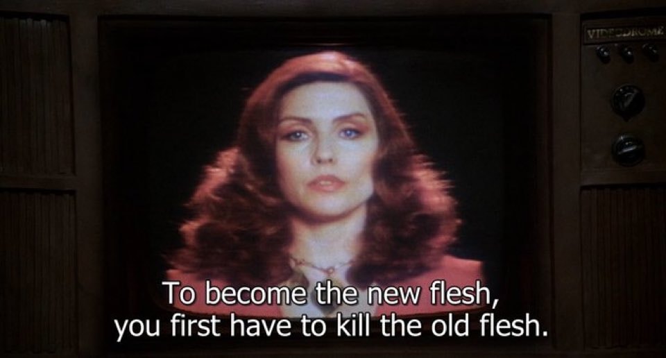 Videodrome quote on screen