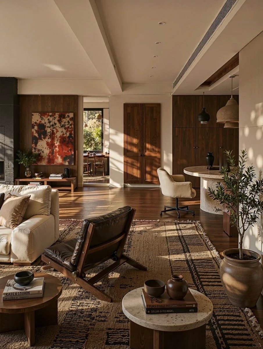 Luxurious living room with cream sofa (photo 3 of 4)