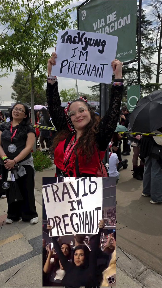 Taehyung reacts to ARMY pregnant poster