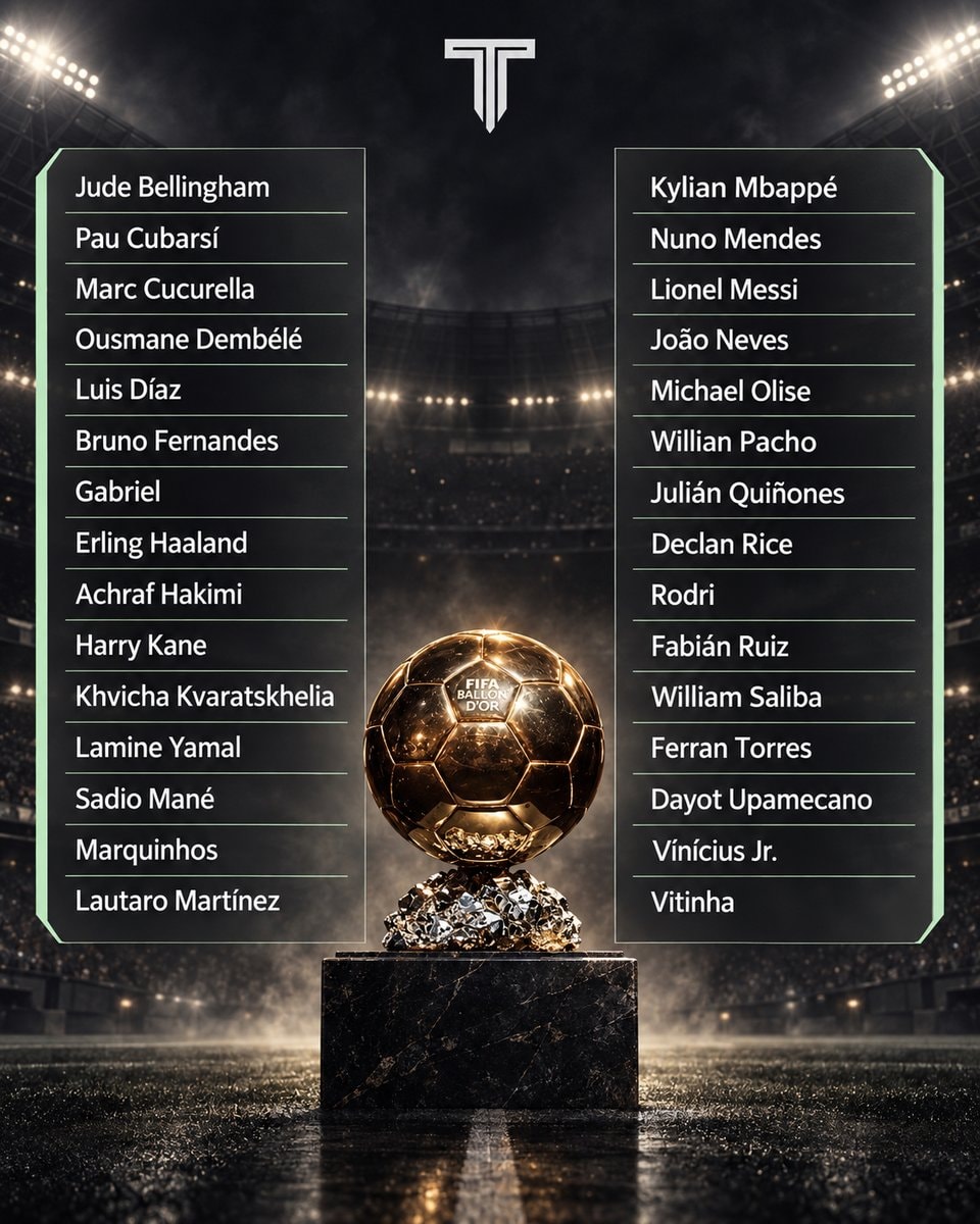 Ballon d'Or nominees stats breakdown