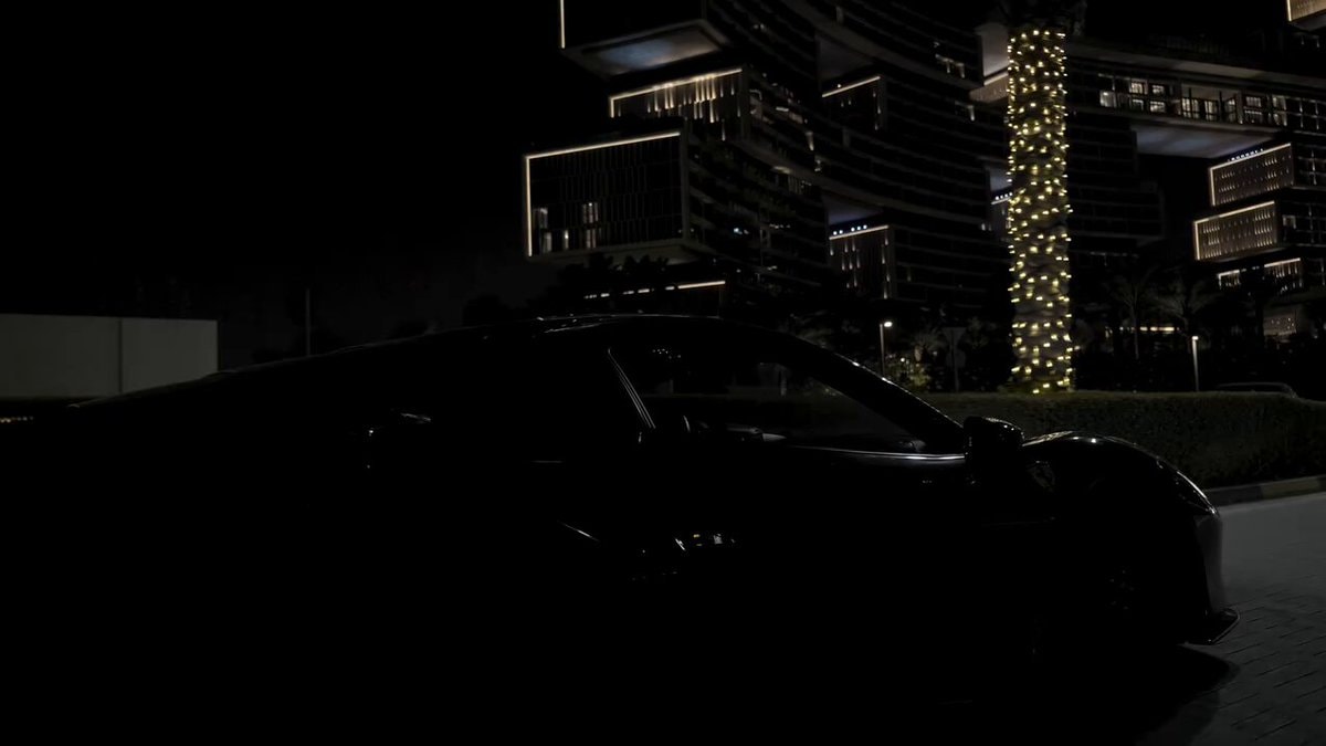 dark sports car night cinematic