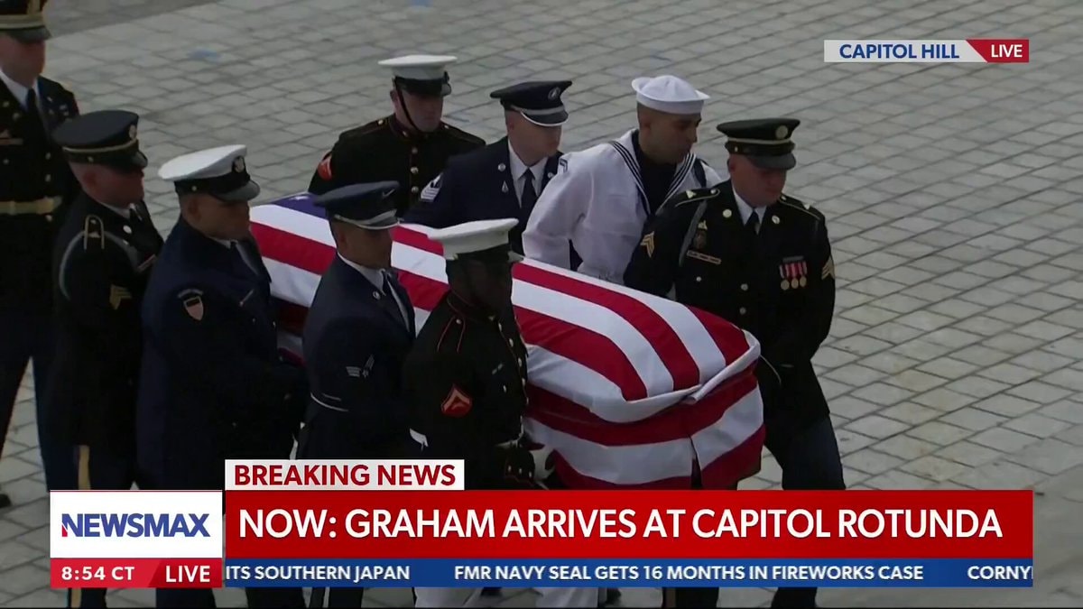 Lindsey Graham casket at Capitol Lindsey Graham casket at Capitol