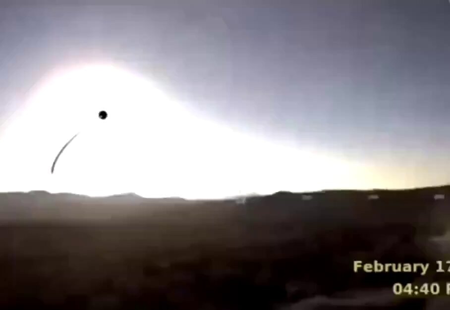 Solar eclipse composite photo