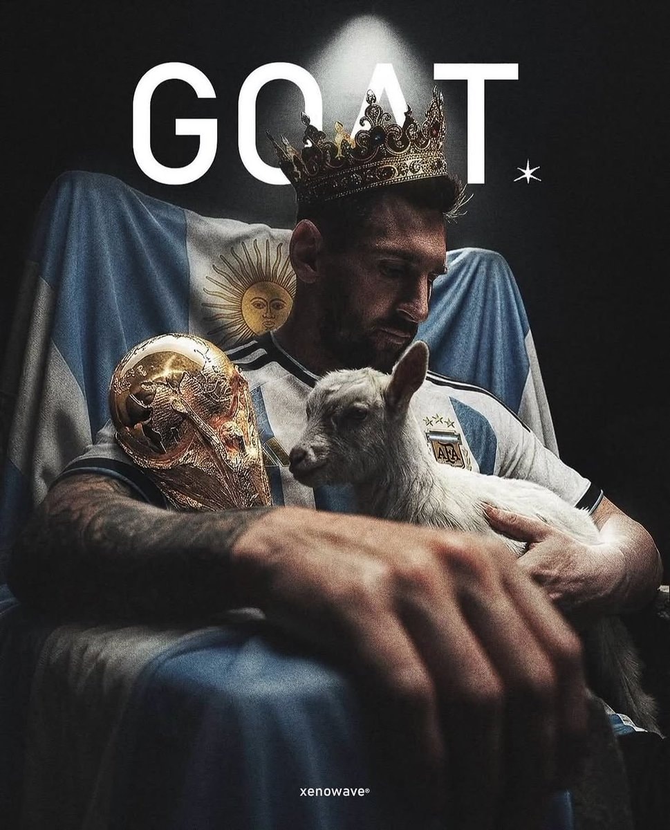 Messi crown baby goat GOAT Messi crown baby goat GOAT
