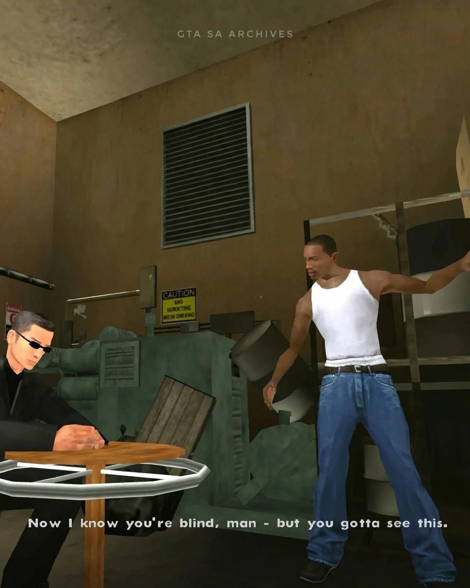 CJ Grand Theft Auto moment CJ Grand Theft Auto moment
