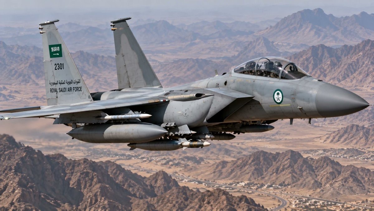 Saudi F-15 strikes Yemen