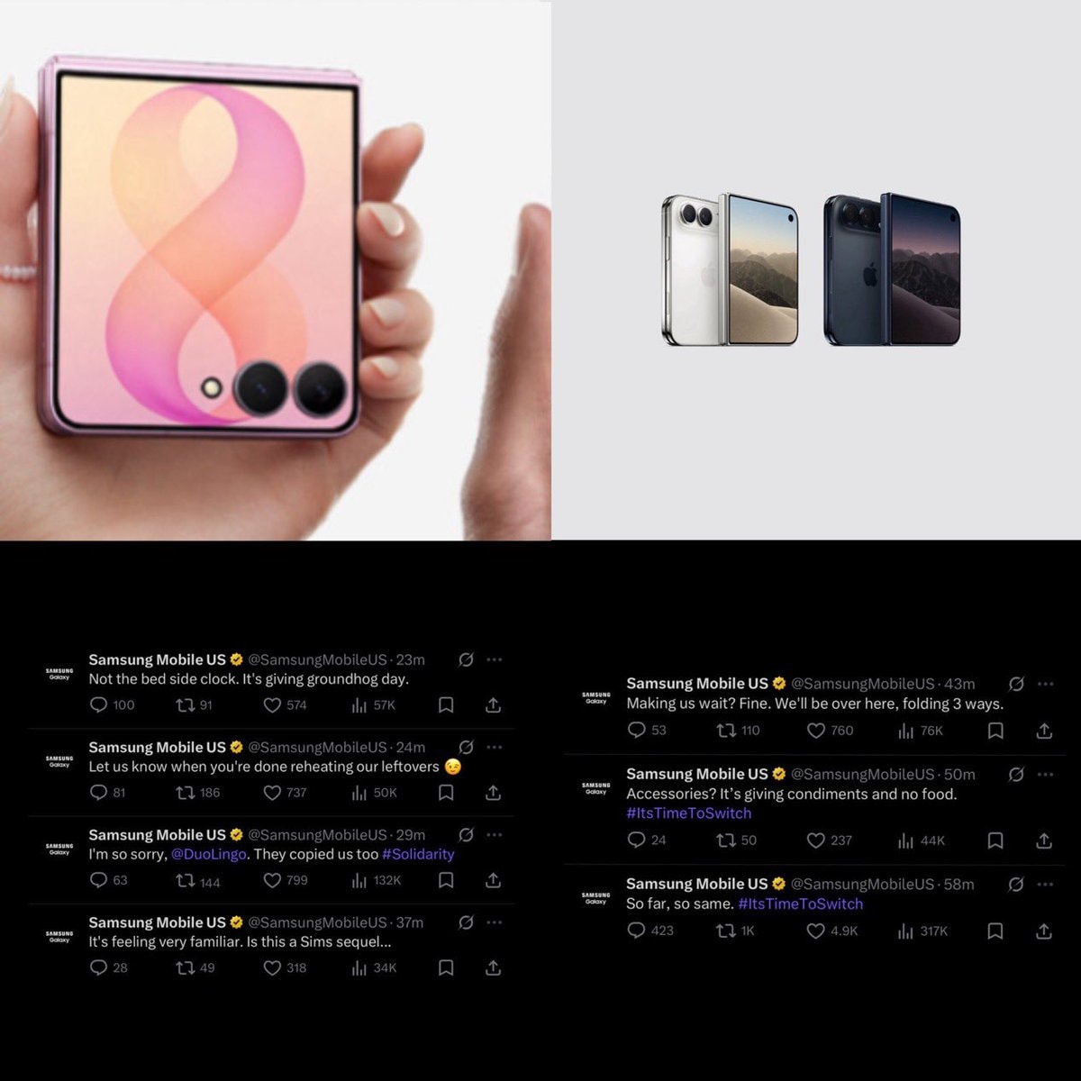 Samsung mocks iPhone Duo Samsung mocks iPhone Duo