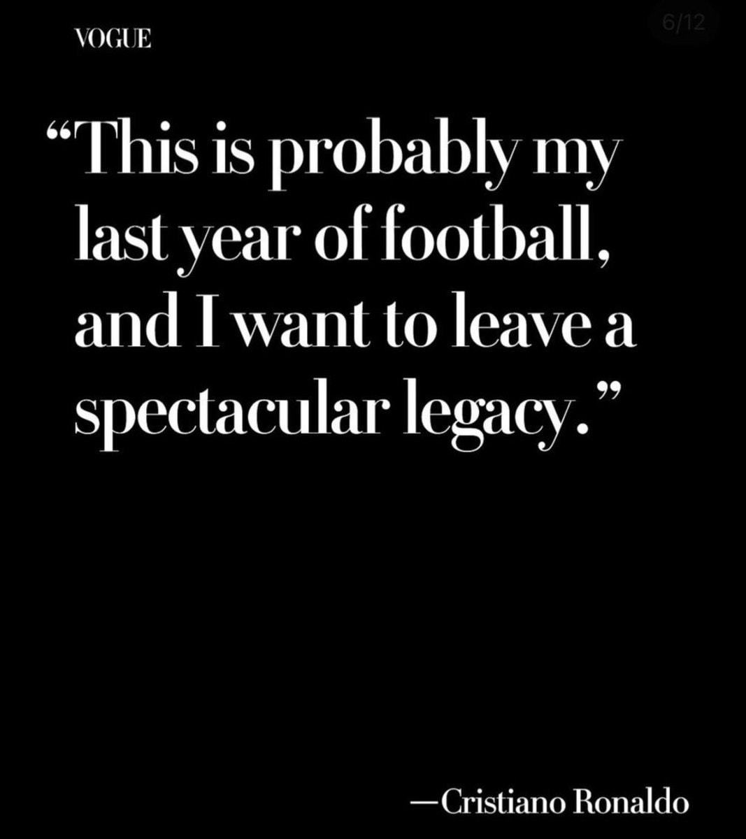 Cristiano Ronaldo Vogue interview (photo 2 of 2)
