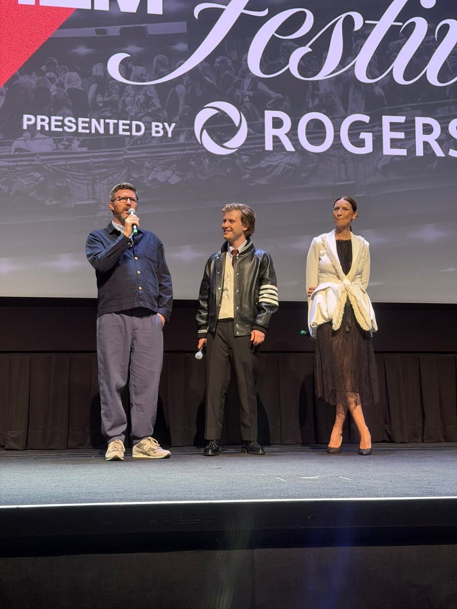 Caitriona Balfe Fred Hechinger Andrew Haigh at TIFF A Long Winter (photo 2 of 2)