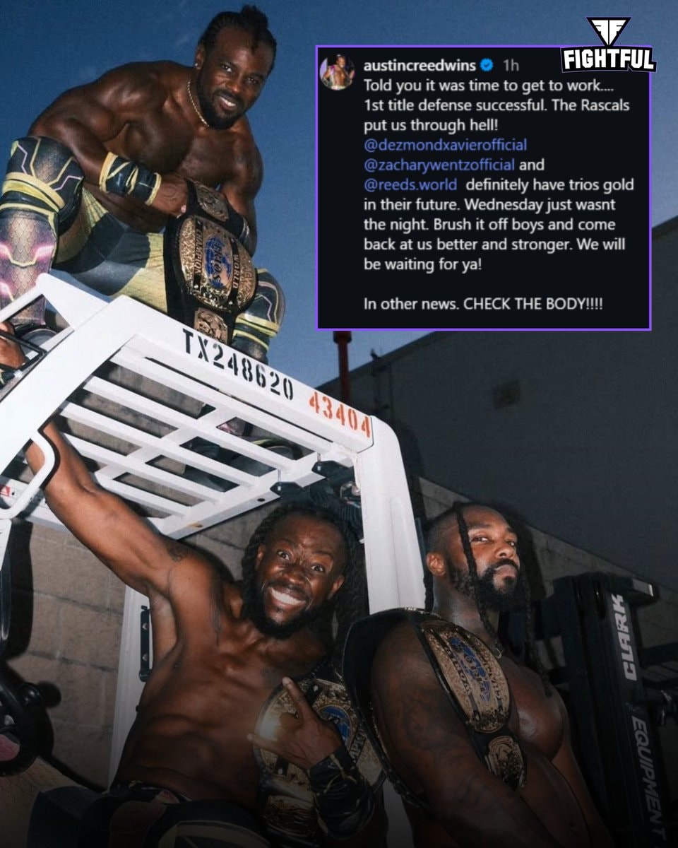 Austin Creed AEW Trios Championship win Austin Creed AEW Trios Championship win