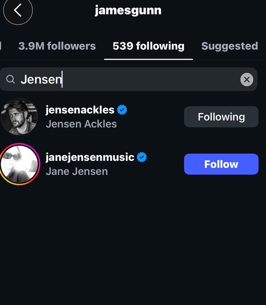 James Gunn follows Jensen Ackles (photo 2 of 2)