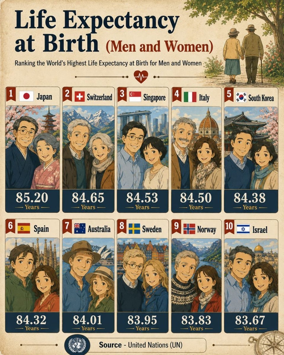 Life Expectancy at Birth ranking