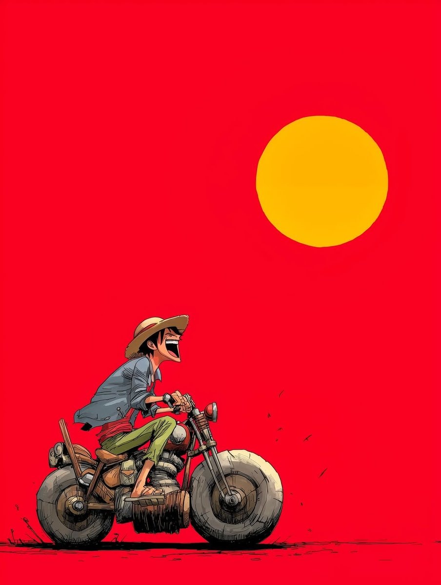 Dramatic Animated Motorcycle Scene (photo 2 of 4)