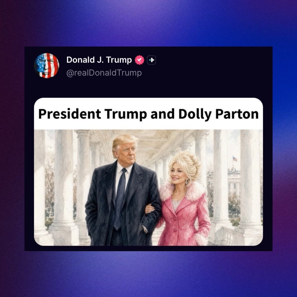 Donald Trump and Dolly Parton (photo 2 of 2)
