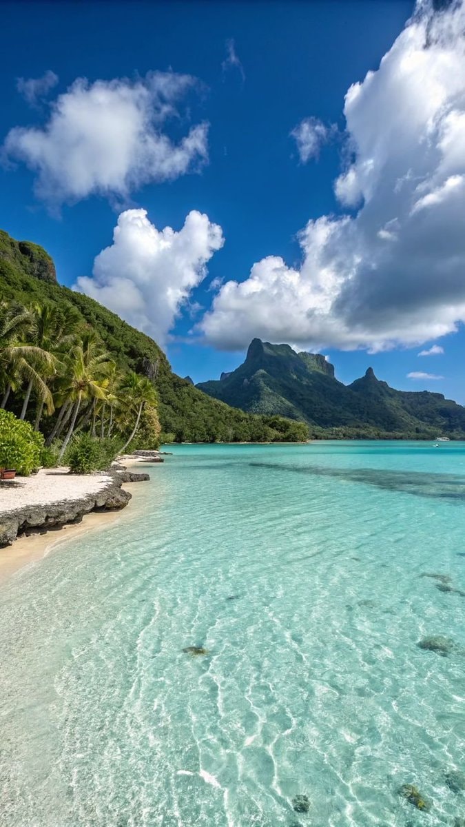 Bora Bora morning view 🇵🇫