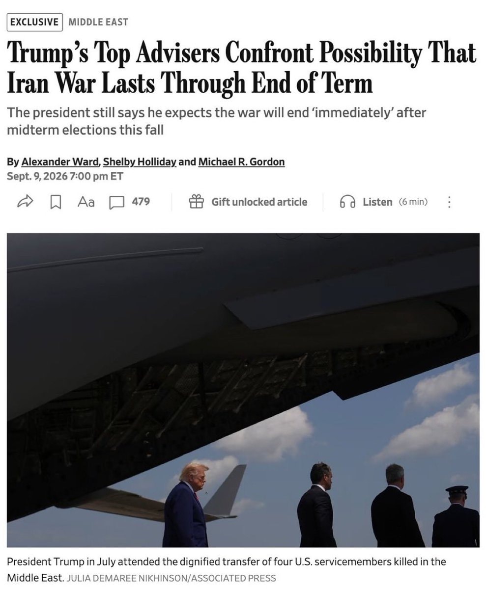 Trump advisers warn Iran war could last through term